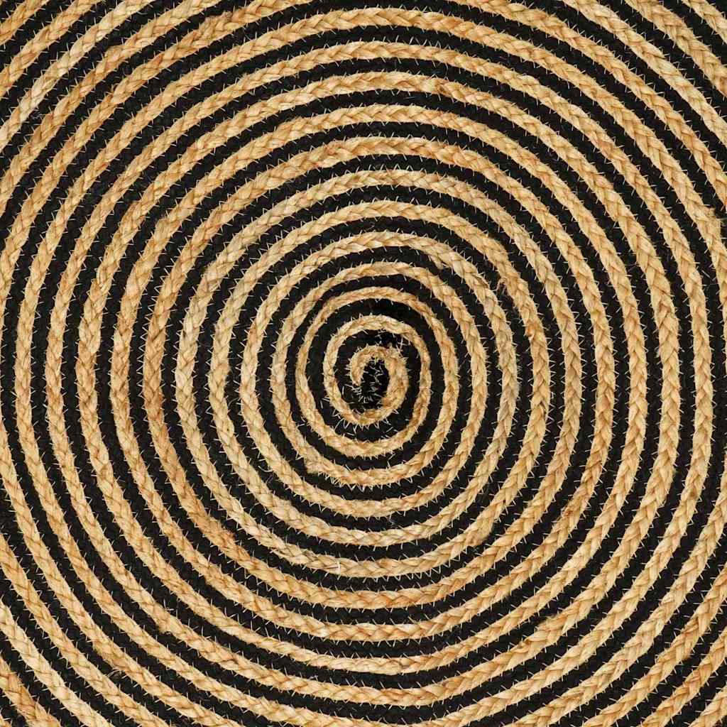 Kilimas Natūrali ir juoda 80 x 150 cm Džiutas