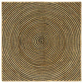 Kilimas Natūrali ir juoda 120 x 120 cm Džiutas