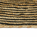 Kilimas Natūrali ir juoda 152 x 245 cm Džiutas