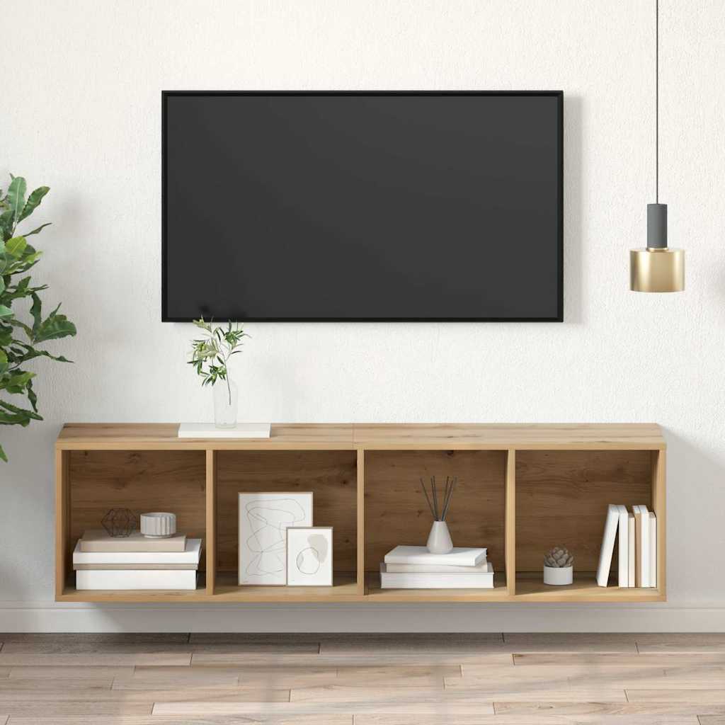 TV spintelių komplektas Amatininkų ąžuolas 37 x 37 x 142,5 cm