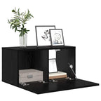 TV spintelių komplektas 2 pcs Juoda 60 x 30 x 30 cm