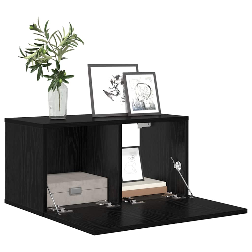 TV spintelių komplektas 2 pcs Juoda 60 x 30 x 30 cm