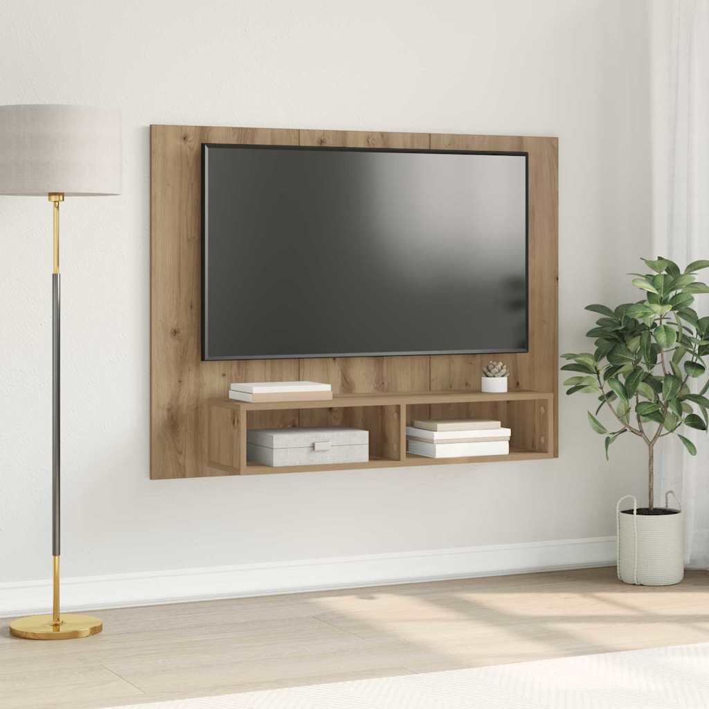 TV spintelių komplektas Amatininkų ąžuolas 120 x 23,5 x 90 cm