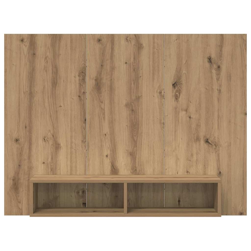 TV spintelių komplektas Amatininkų ąžuolas 120 x 23,5 x 90 cm