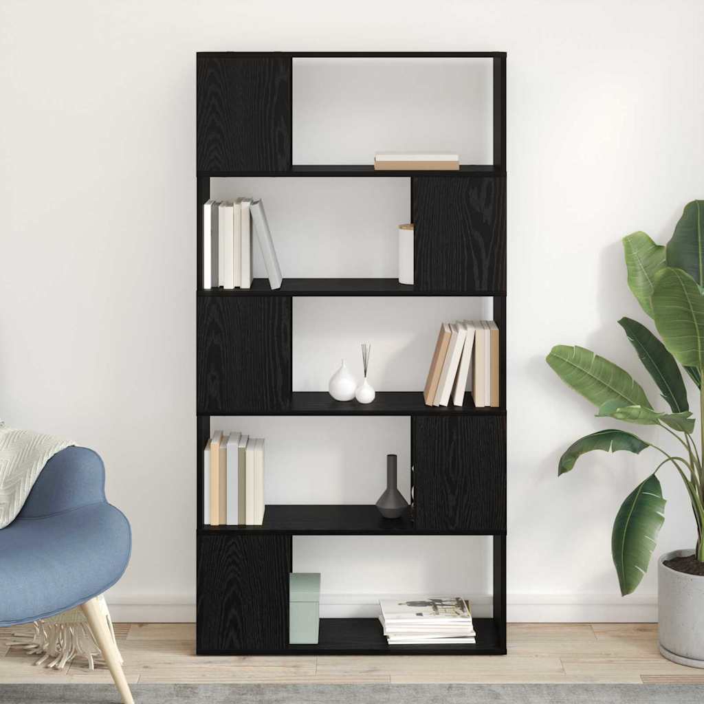 TV spintelių komplektas Juoda 80 x 24 x 156 cm Apdirbta mediena