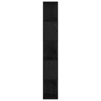 TV spintelių komplektas Juoda 80 x 24 x 156 cm Apdirbta mediena