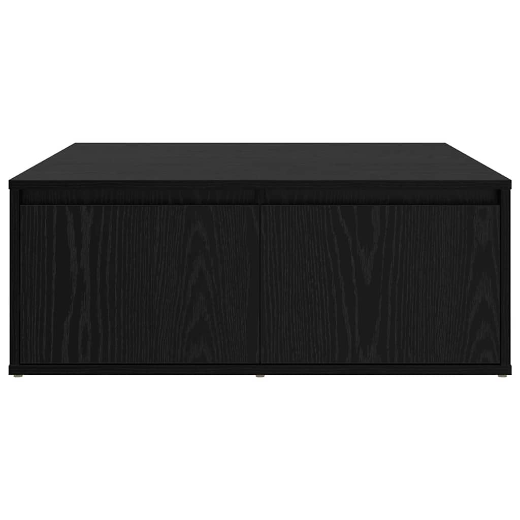 Kavos staliukas juoda ąžuolo 80 x 80 x 31 cm Apdirbta mediena