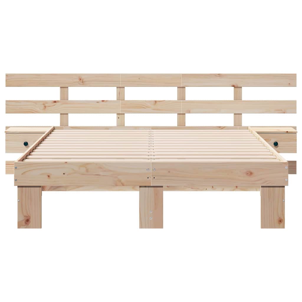 Lovos rėmas Ruda 120 x 200 cm Kietos pušies mediena