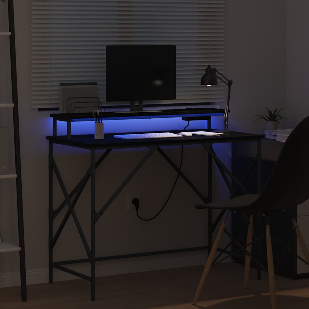 Stalas Juodas ąžuolas 100 x 50 x 86,5 cm Apdirbta mediena