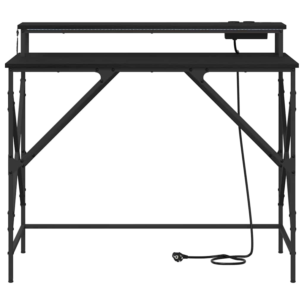 Stalas Juodas ąžuolas 100 x 50 x 86,5 cm Apdirbta mediena