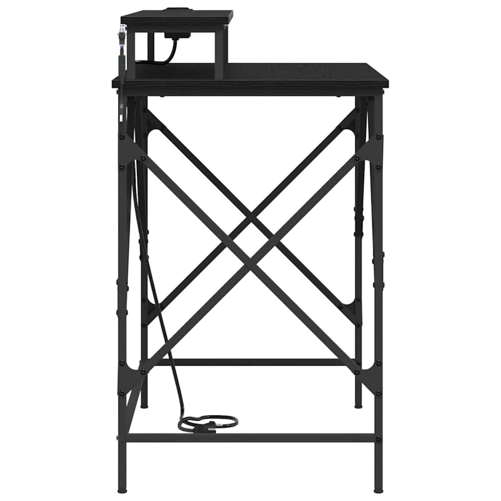 Stalas Juodas ąžuolas 100 x 50 x 86,5 cm Apdirbta mediena