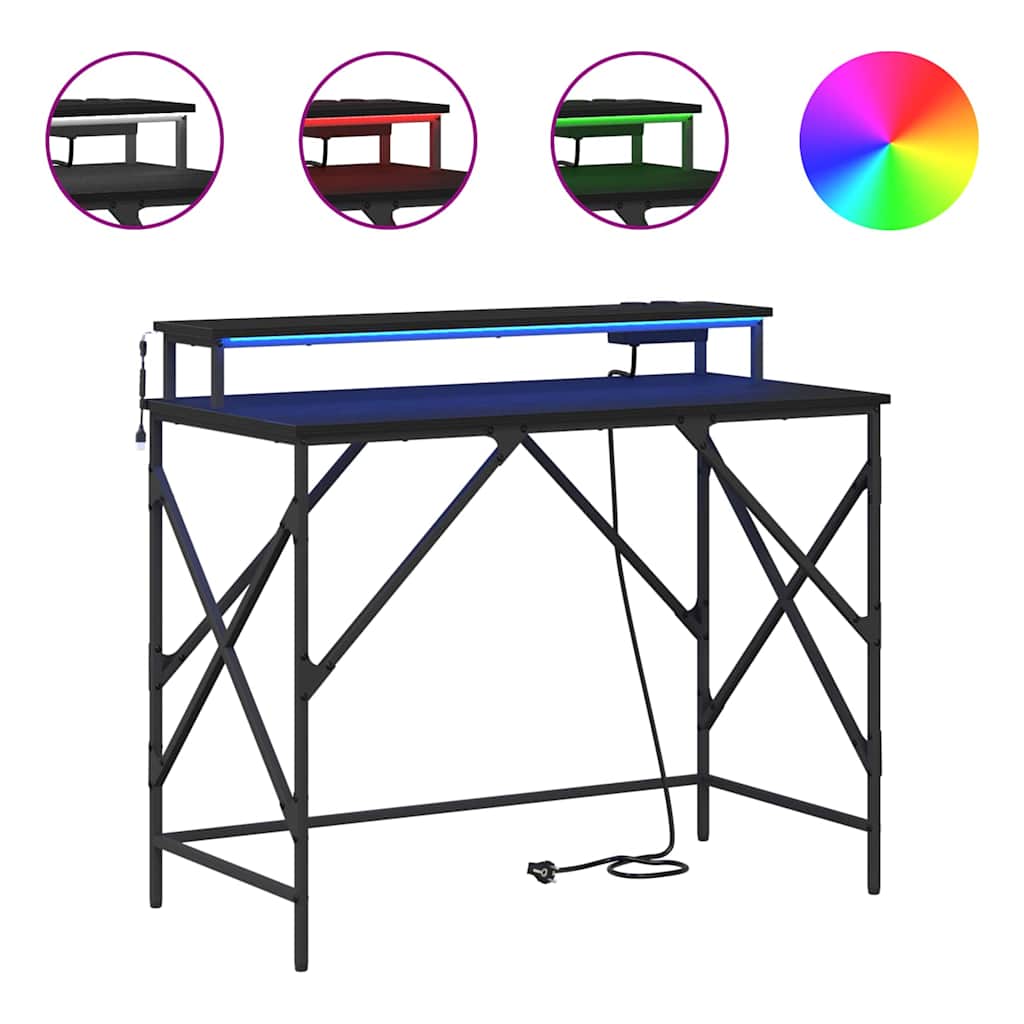 Stalas Juodas ąžuolas 100 x 50 x 86,5 cm Apdirbta mediena