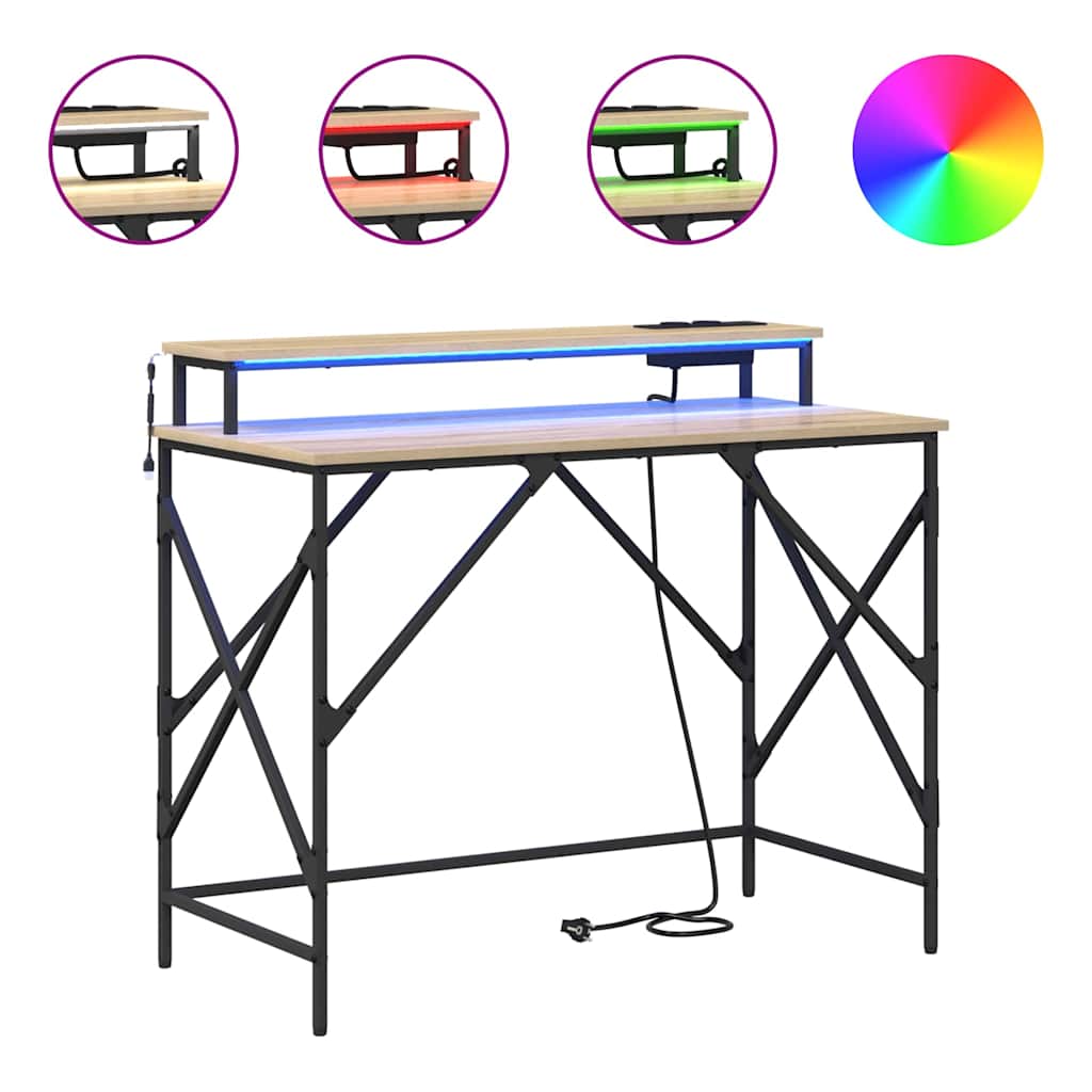 Stalas Sonoma ąžuolas 100 x 50 x 86,5 cm Apdirbta mediena