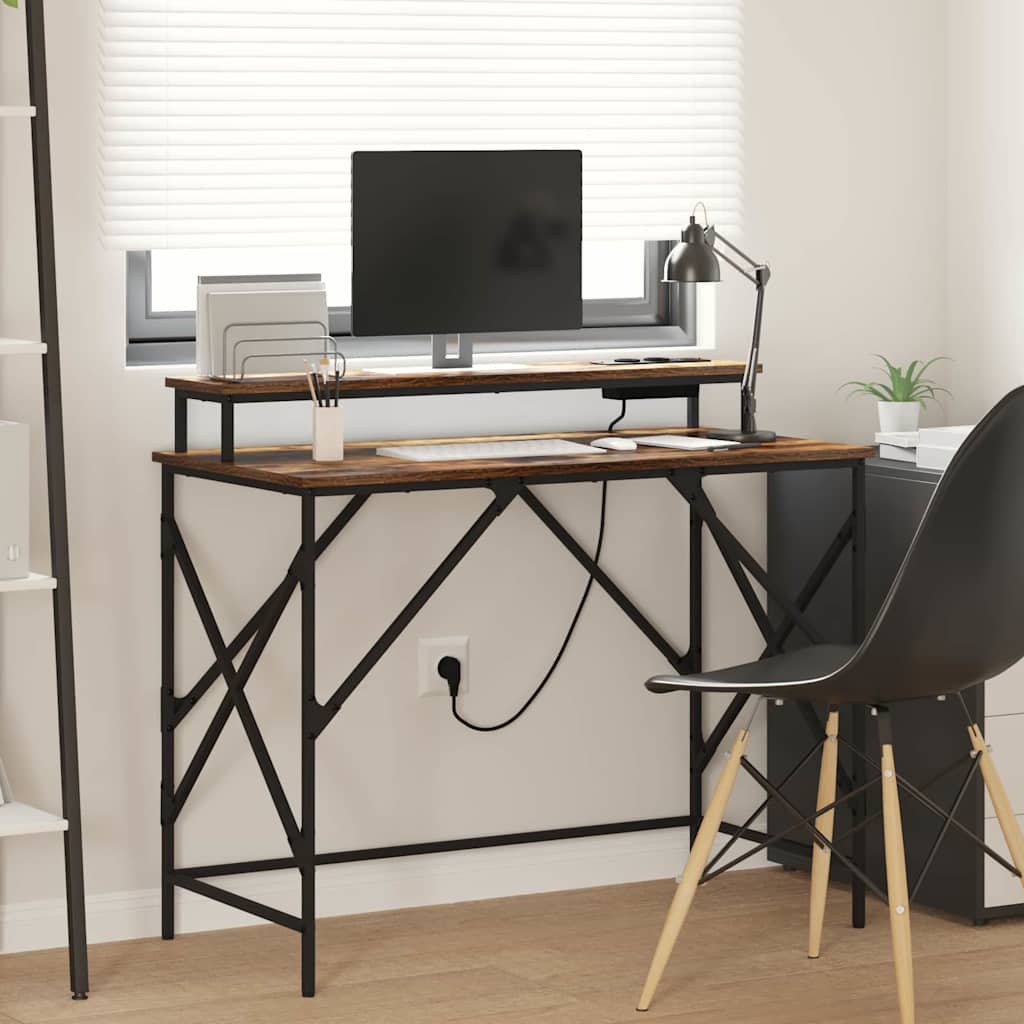 Stalas Rūkyta ąžuolas 100 x 50 x 86,5 cm Apdirbta mediena