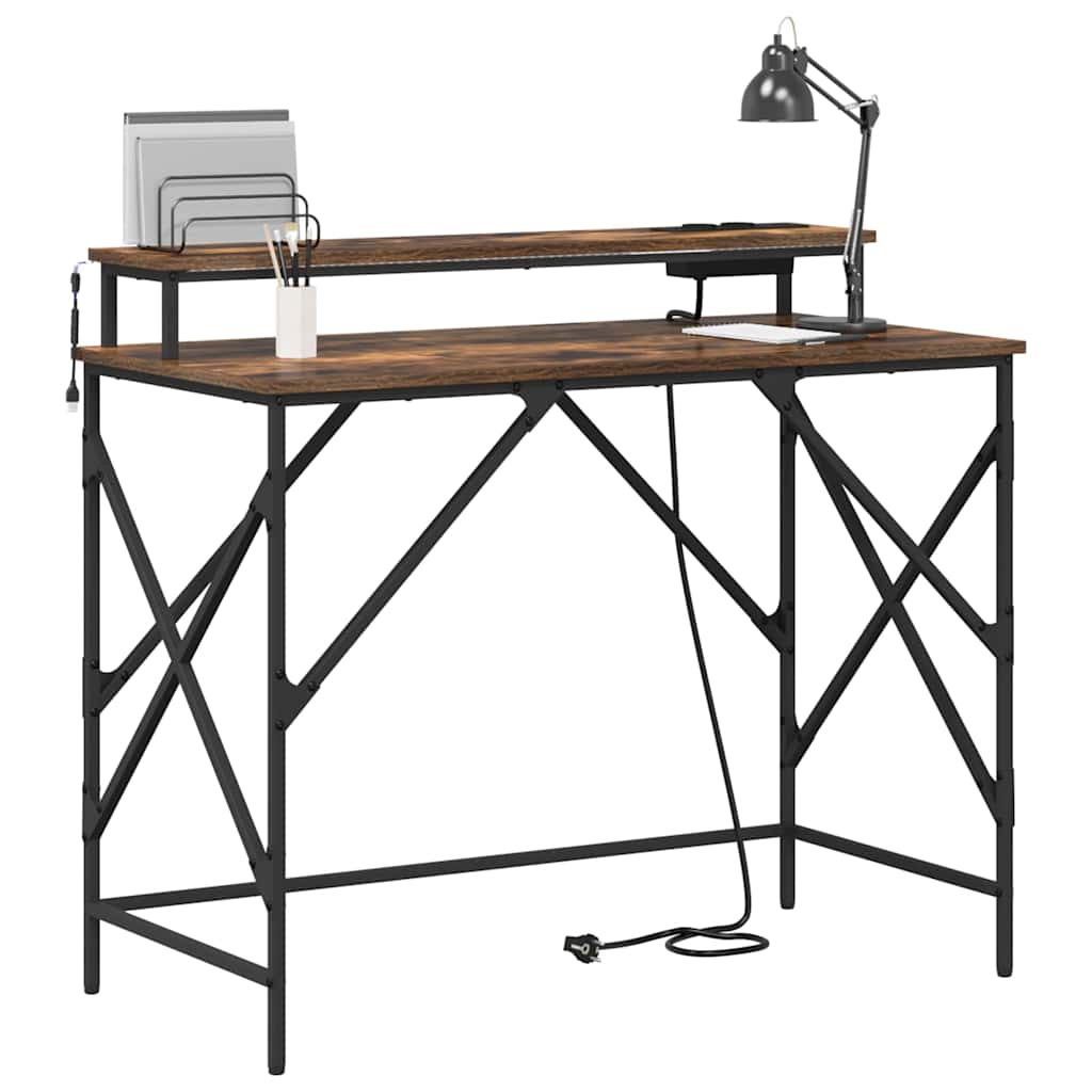 Stalas Rūkyta ąžuolas 100 x 50 x 86,5 cm Apdirbta mediena