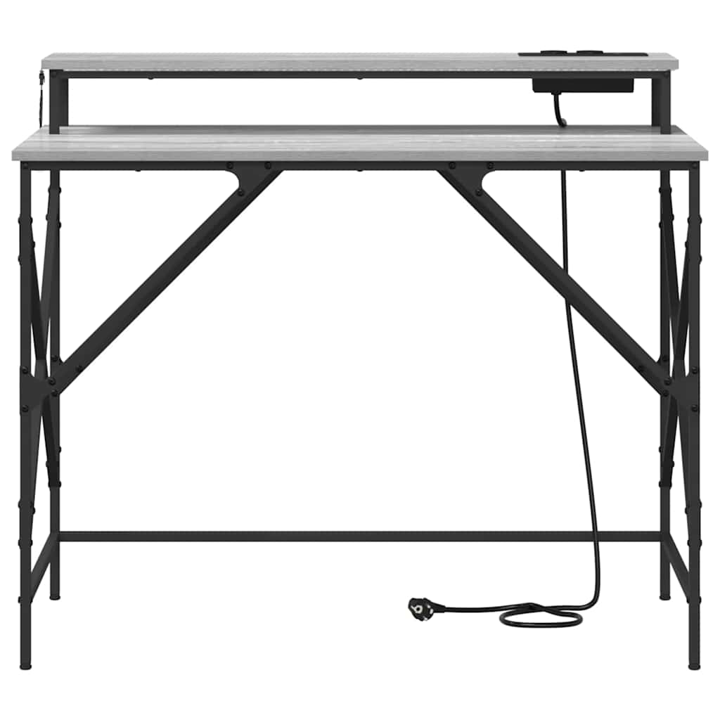 Stalas Pilkas Sonoma 100 x 50 x 86,5 cm Apdirbta mediena