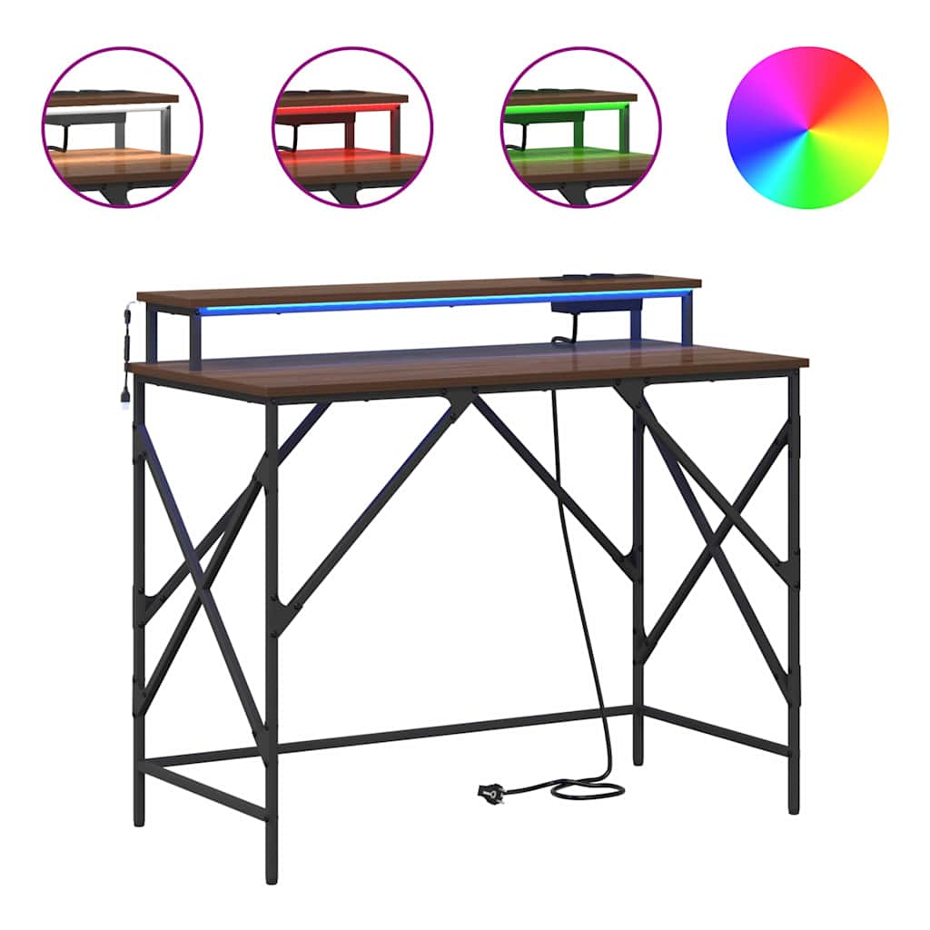 Stalas Rudas ąžuolas 100 x 50 x 86,5 cm Apdirbta mediena