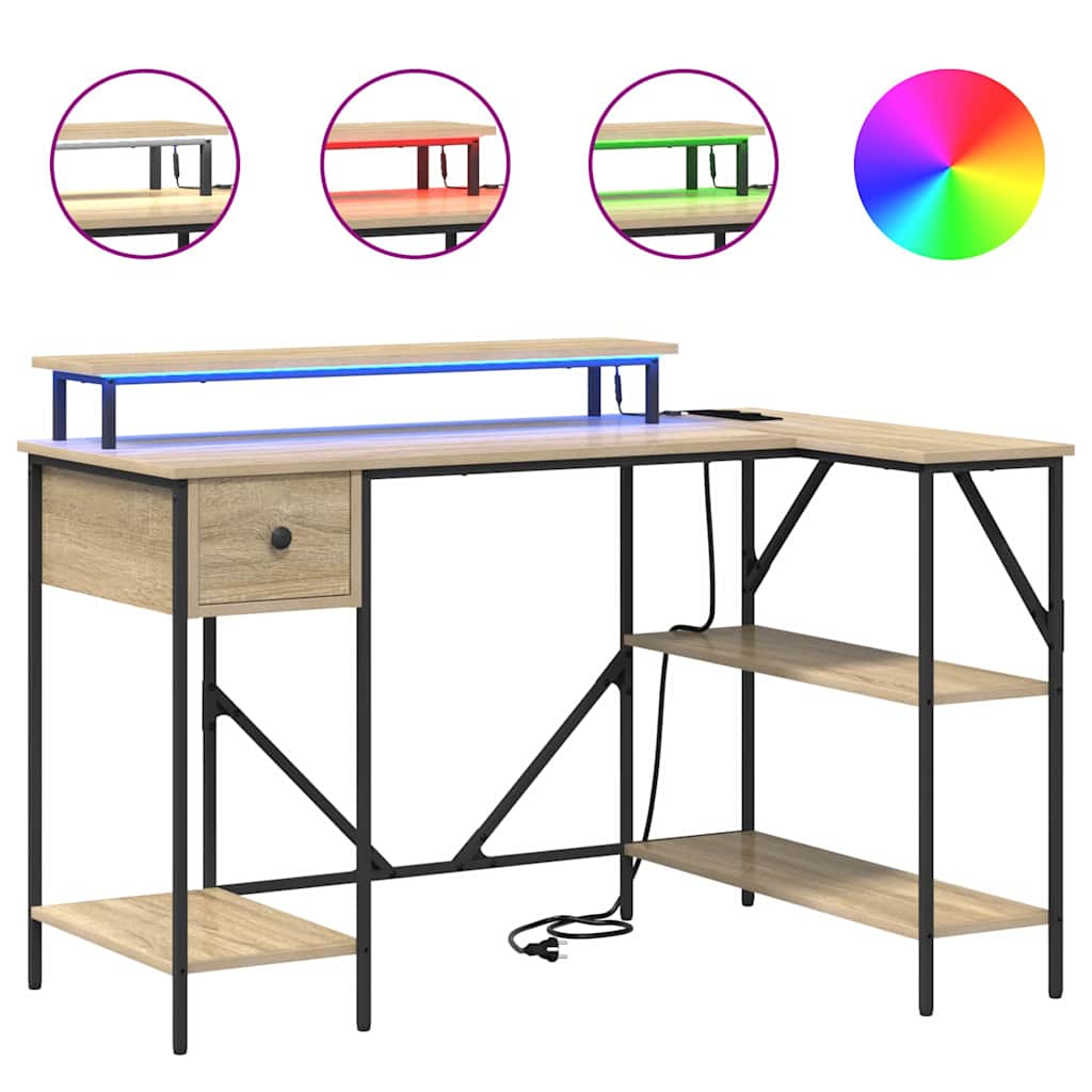 Stalas Sonoma ąžuolas 120 x 79 x 86,5 cm Apdirbta mediena
