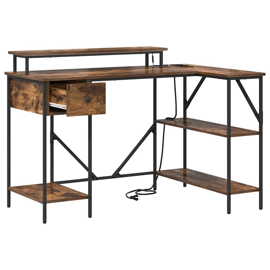 Stalas Rūkyta ąžuolas 120 x 79 x 86,5 cm Apdirbta mediena