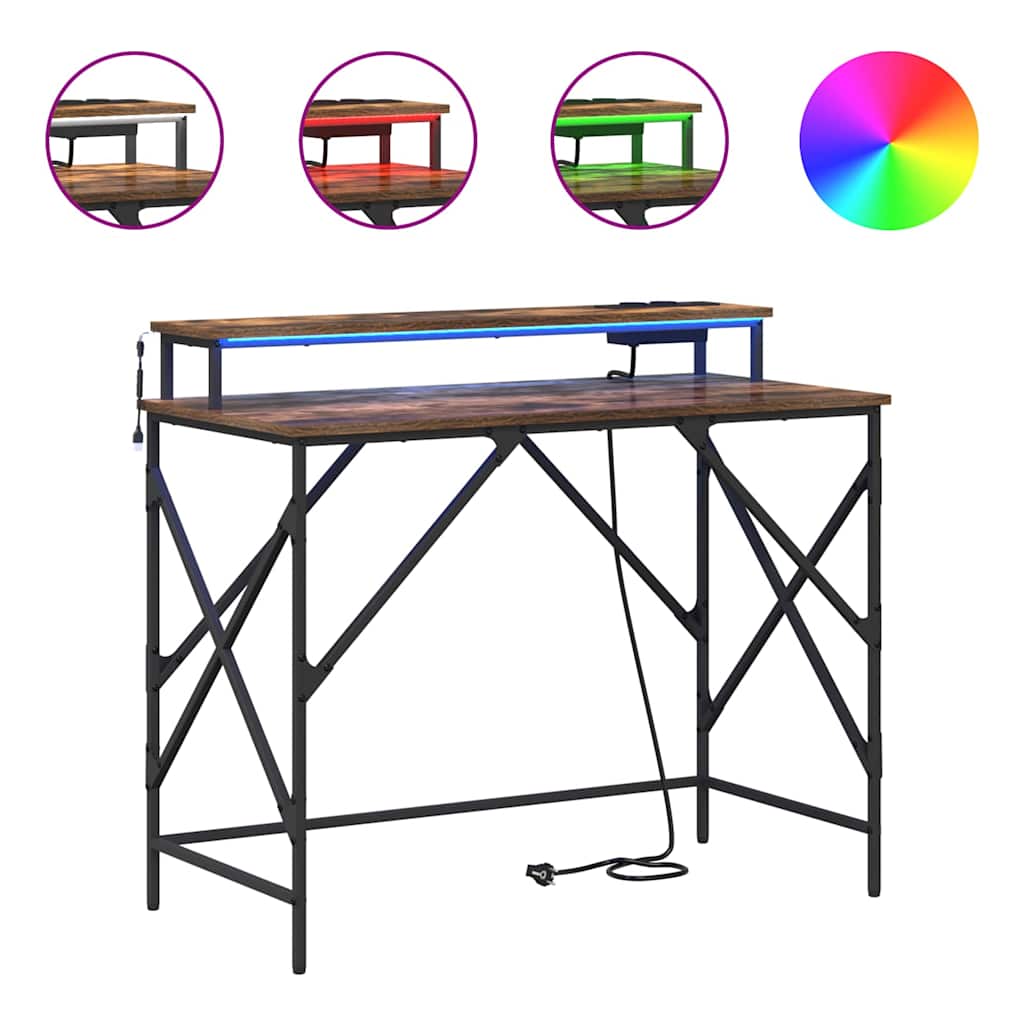 Stalas Rūkyta ąžuolas 120 x 79 x 86,5 cm Apdirbta mediena