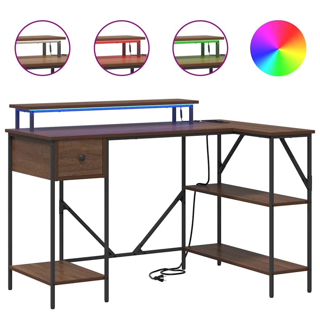 Stalas Rudas ąžuolas 120 x 79 x 86,5 cm Apdirbta mediena