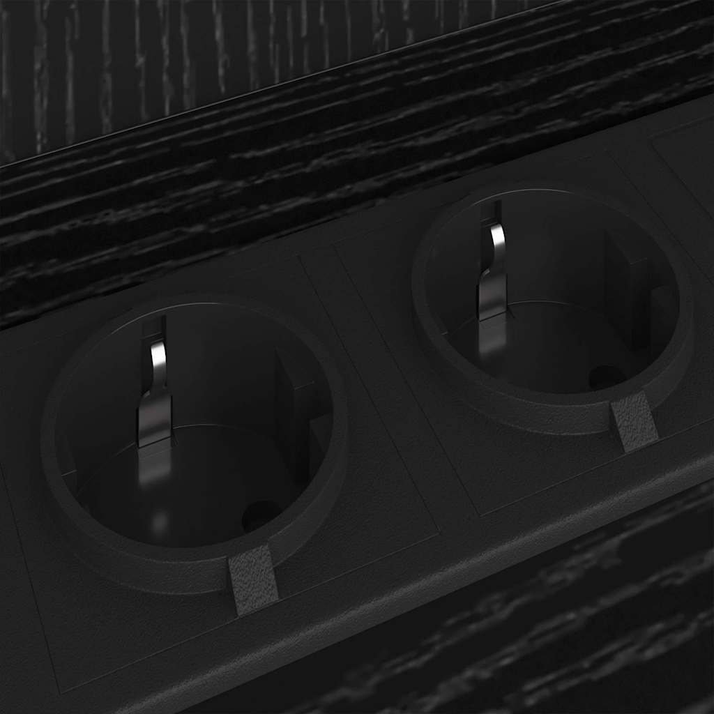 Naktinis staliukas 2 pcs juoda ąžuolo 40 x 40 x 61 cm