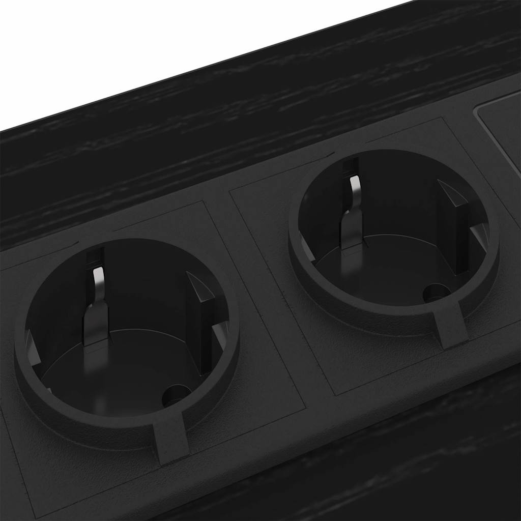 Šalia lovos spintelė 2 pcs juoda ąžuolo 42 x 41 x 61 cm