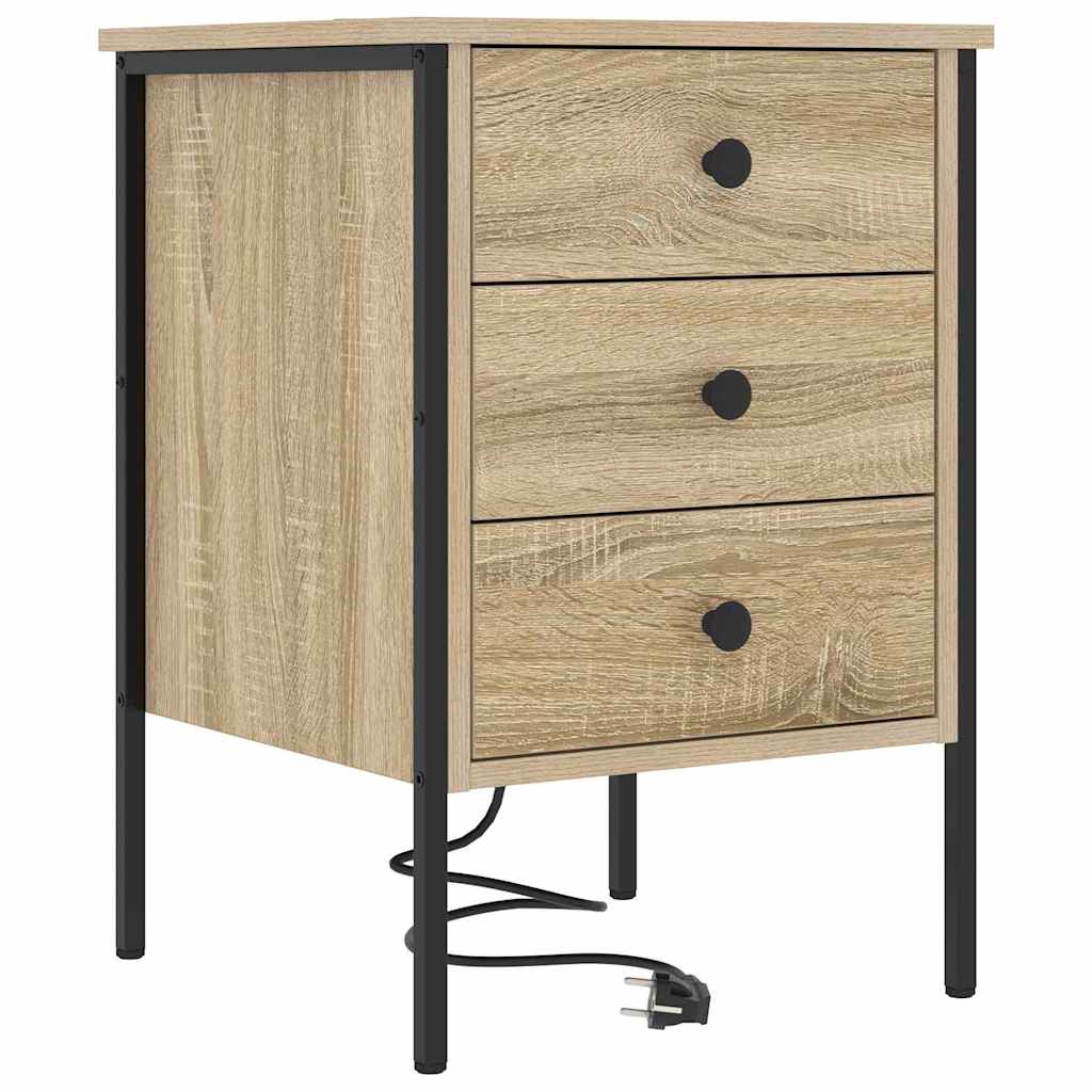 Šalia lovos spintelė 2 pcs Sonoma ąžuolas 42 x 41 x 61 cm
