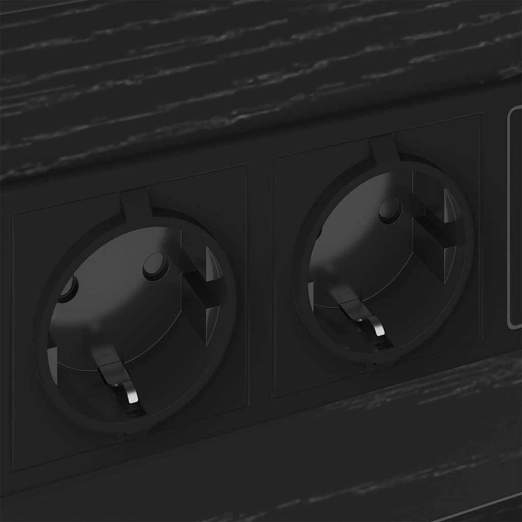 Šalia lovos spintelė 2 pcs juoda ąžuolo 40 x 31 x 60 cm