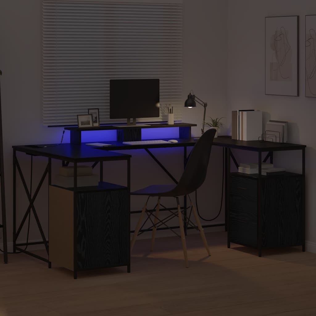 Stalas Juodas ąžuolas 182 x 101 x 87,5 cm Apdirbta mediena