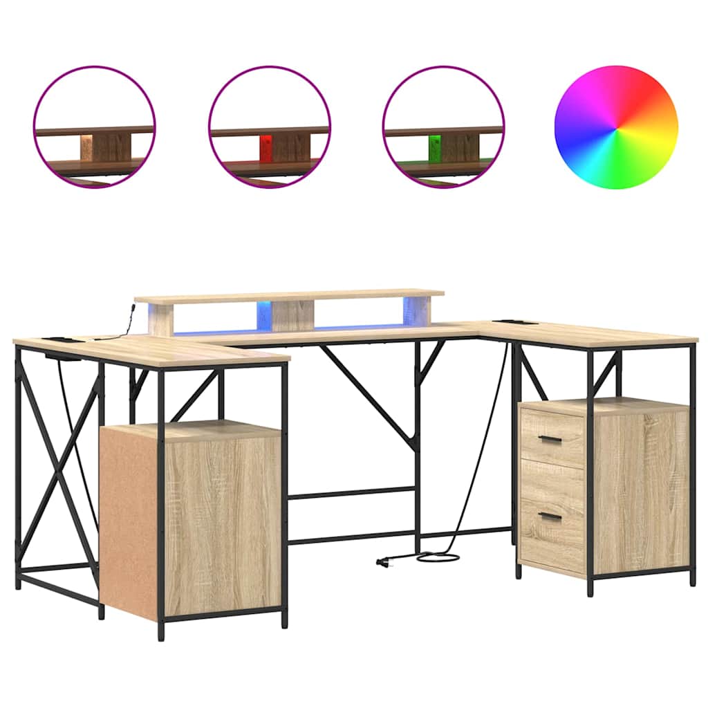 Stalas Sonoma ąžuolas 182 x 101 x 87,5 cm Apdirbta mediena