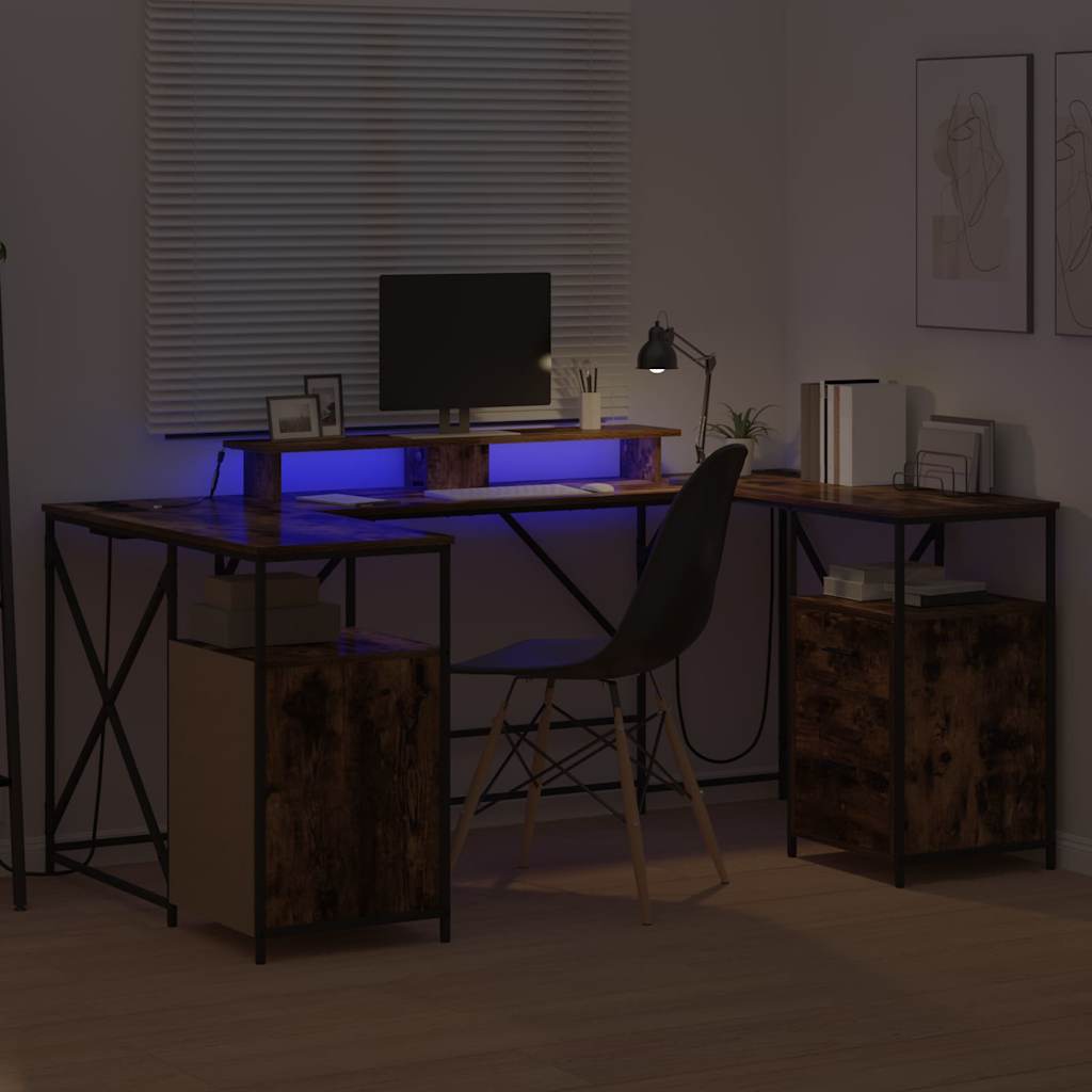 Stalas Rūkyta ąžuolas 182 x 101 x 87,5 cm Apdirbta mediena