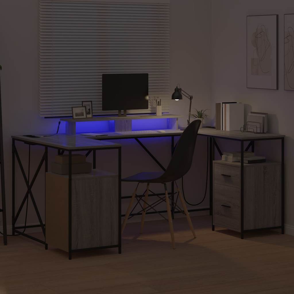 Stalas Pilkas Sonoma 182 x 101 x 87,5 cm Apdirbta mediena