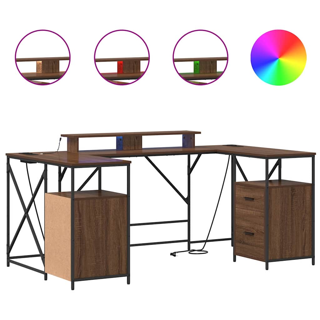 Stalas Rudas ąžuolas 182 x 101 x 87,5 cm Apdirbta mediena
