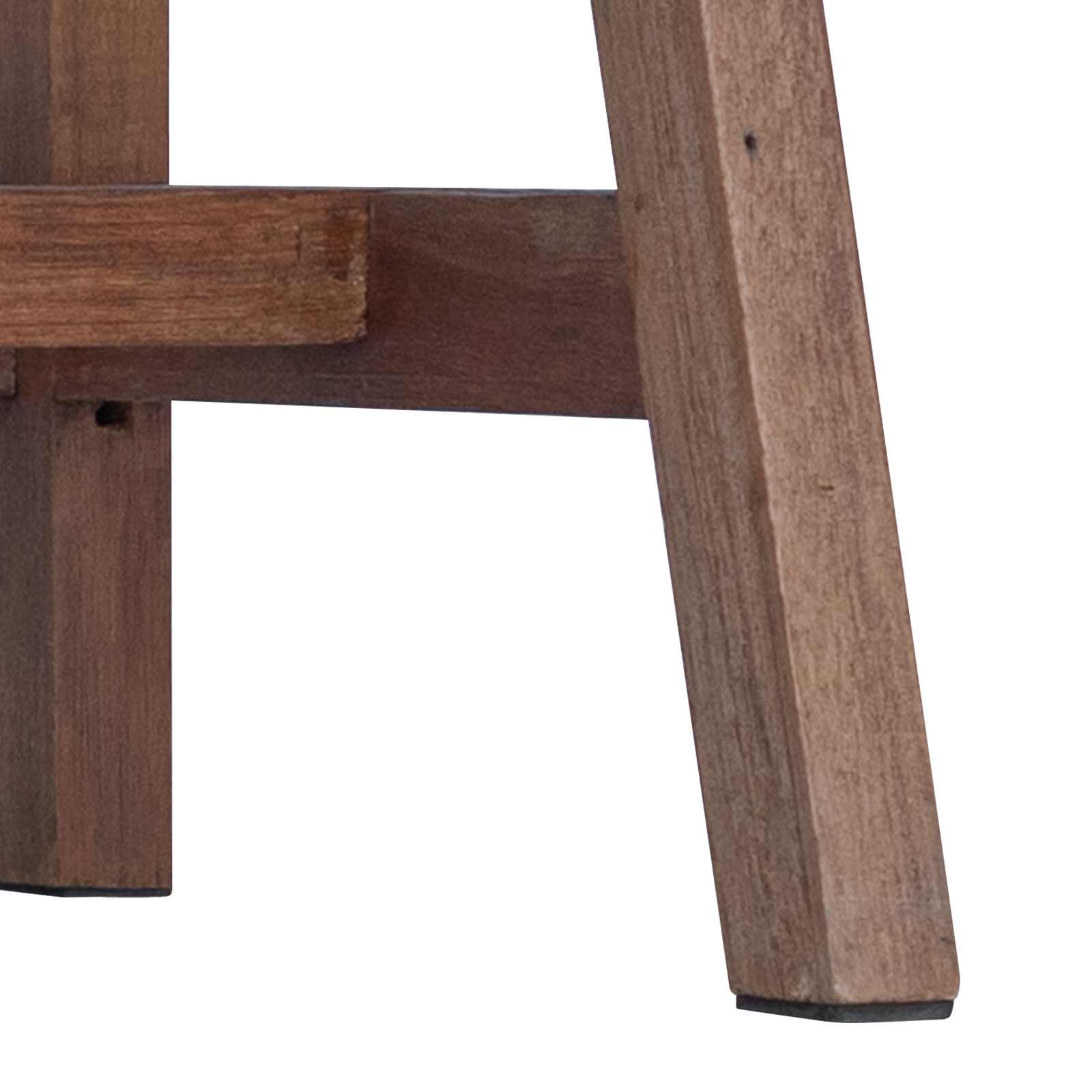 Stalas Ruda 90 x 50 x 103 cm Kietas atkurtas medis