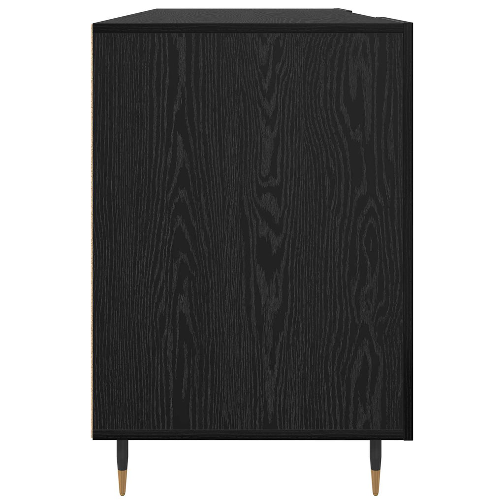 Stalas juoda ąžuolo 140 x 50 x 75 cm Apdirbta mediena