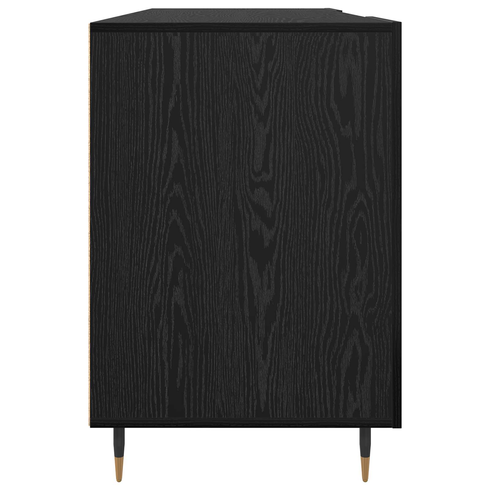 Stalas juoda ąžuolo 140 x 50 x 75 cm Apdirbta mediena