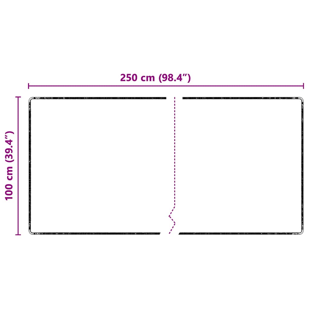 Kilimėlio bėgimo kilimas Pilka 100 x 250 cm