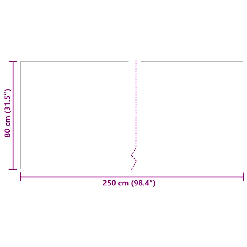 Kilimėlio bėgimo kilimas Antracitas 80 x 250 cm audinys