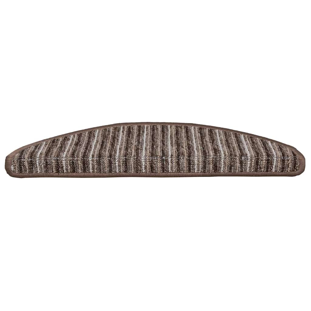 Savaime prilipantys laiptų kilimėliai 15 pcs Ruda
