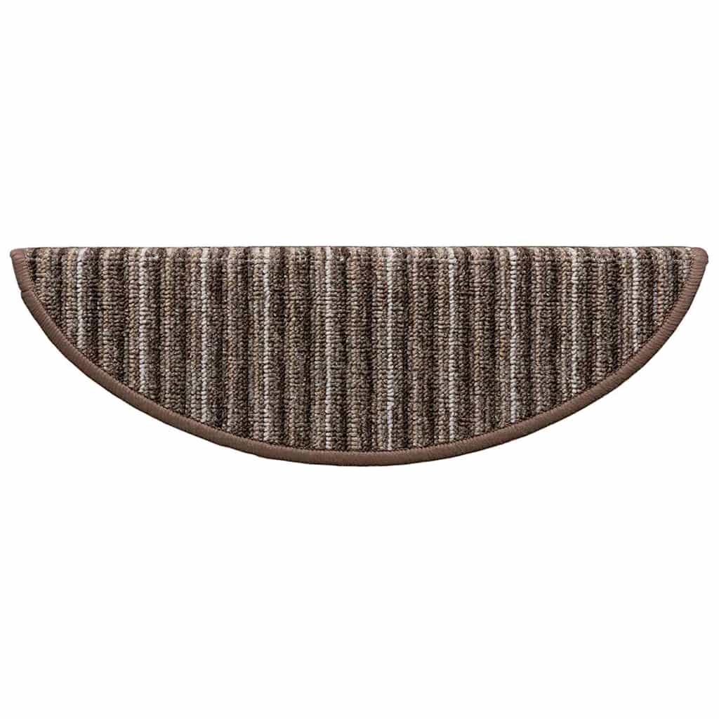 Savaime prilipantys laiptų kilimėliai 15 pcs Ruda