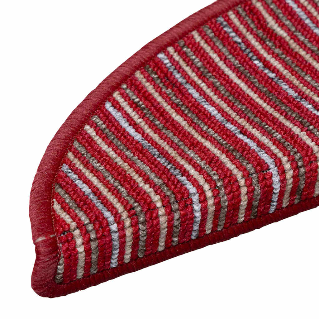 Savaime prilipantys laiptų kilimėliai 15 pcs Raudona