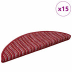 Savaime prilipantys laiptų kilimėliai 15 pcs Raudona
