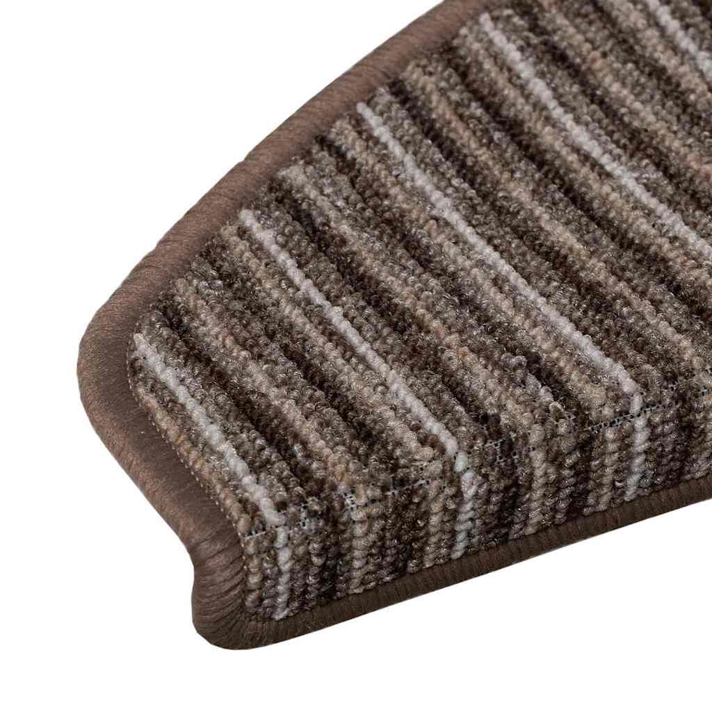 Savaime prilipantys laiptų kilimėliai 15 pcs Ruda