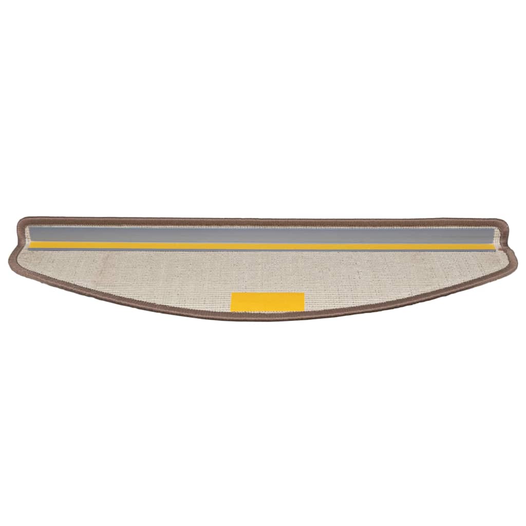 Savaime prilipantys laiptų kilimėliai 15 pcs Ruda