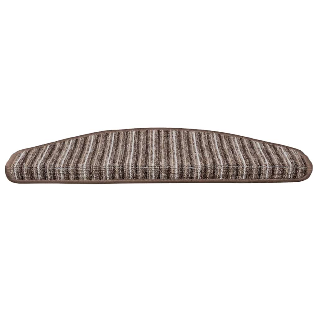 Savaime prilipantys laiptų kilimėliai 15 pcs Ruda