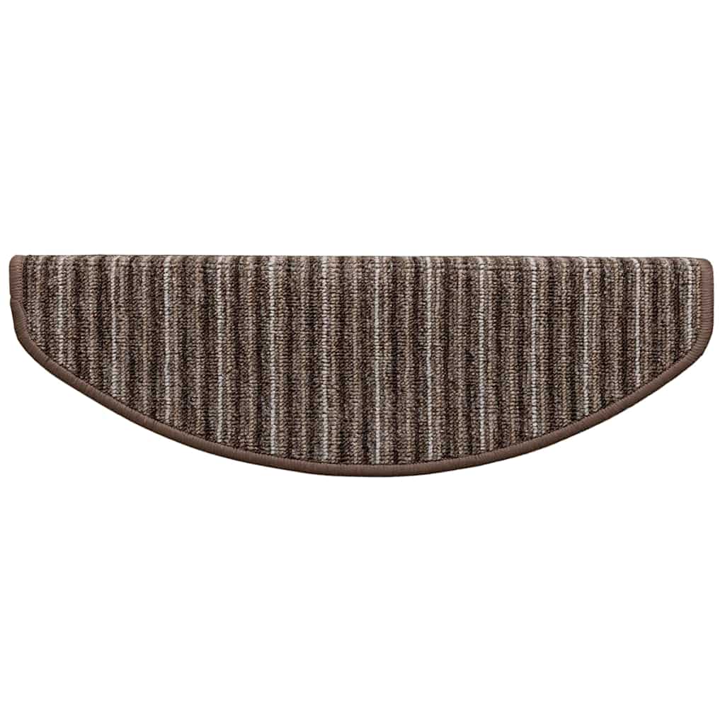 Savaime prilipantys laiptų kilimėliai 15 pcs Ruda