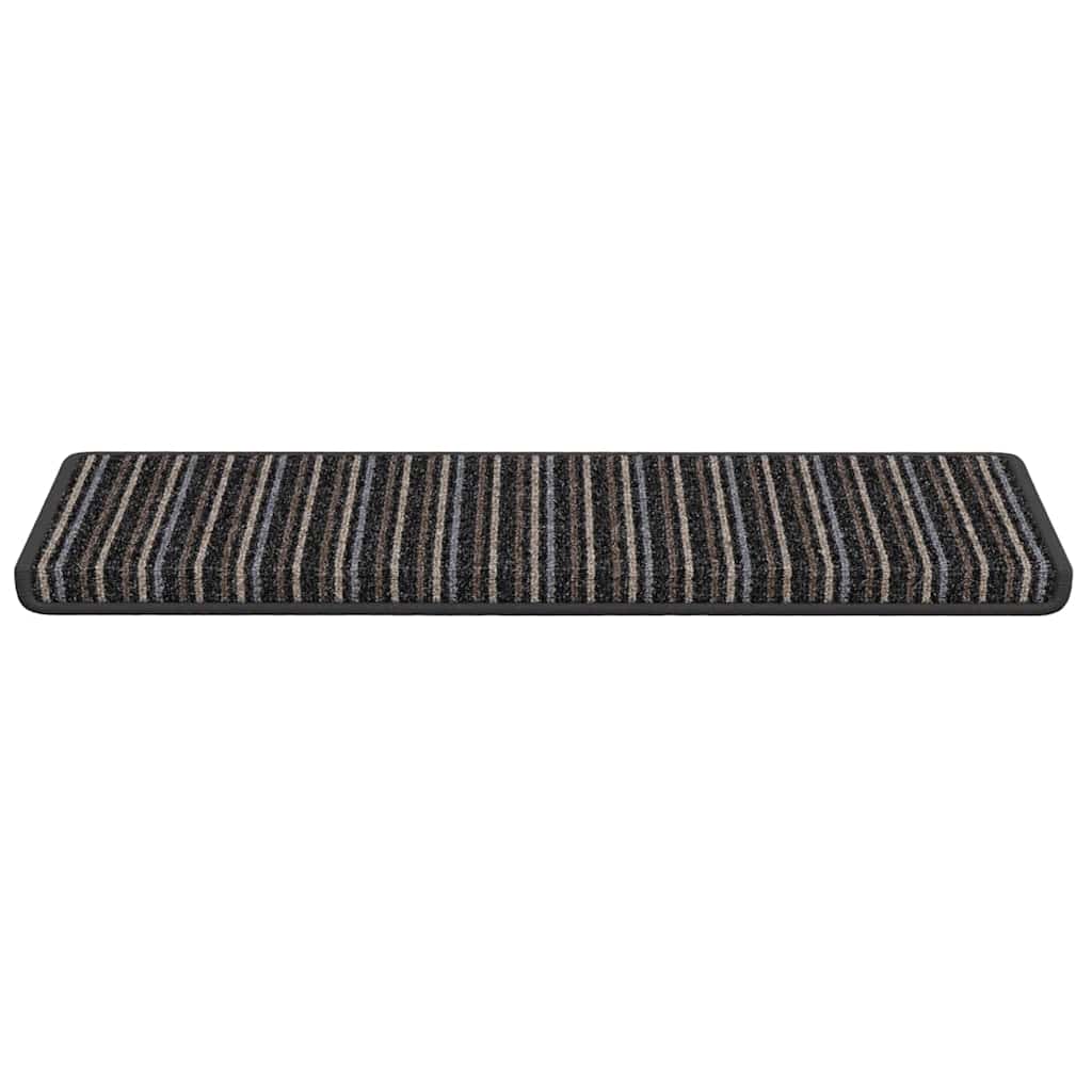 Savaime prilipantys laiptų kilimėliai 15 pcs Antracitas