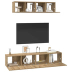 TV spintelių komplektas 4 pcs Amatininkų ąžuolas