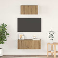 TV spintelių komplektas 2 pcs Amatininkų ąžuolas